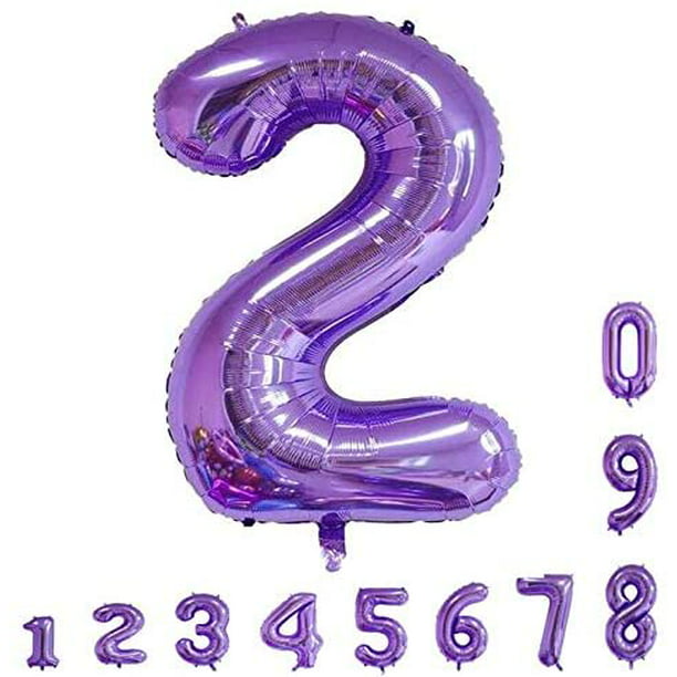 Details about   40th Birthday Party Decorations Kit Happy Banner With Number Balloons For Purple